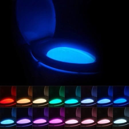 Chunace 16-Color Motion Sensor Toilet Night Light