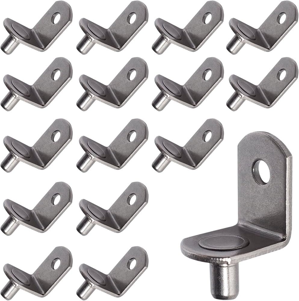SDTWZW 5mm L-Shaped Shelf Support Pegs Metal