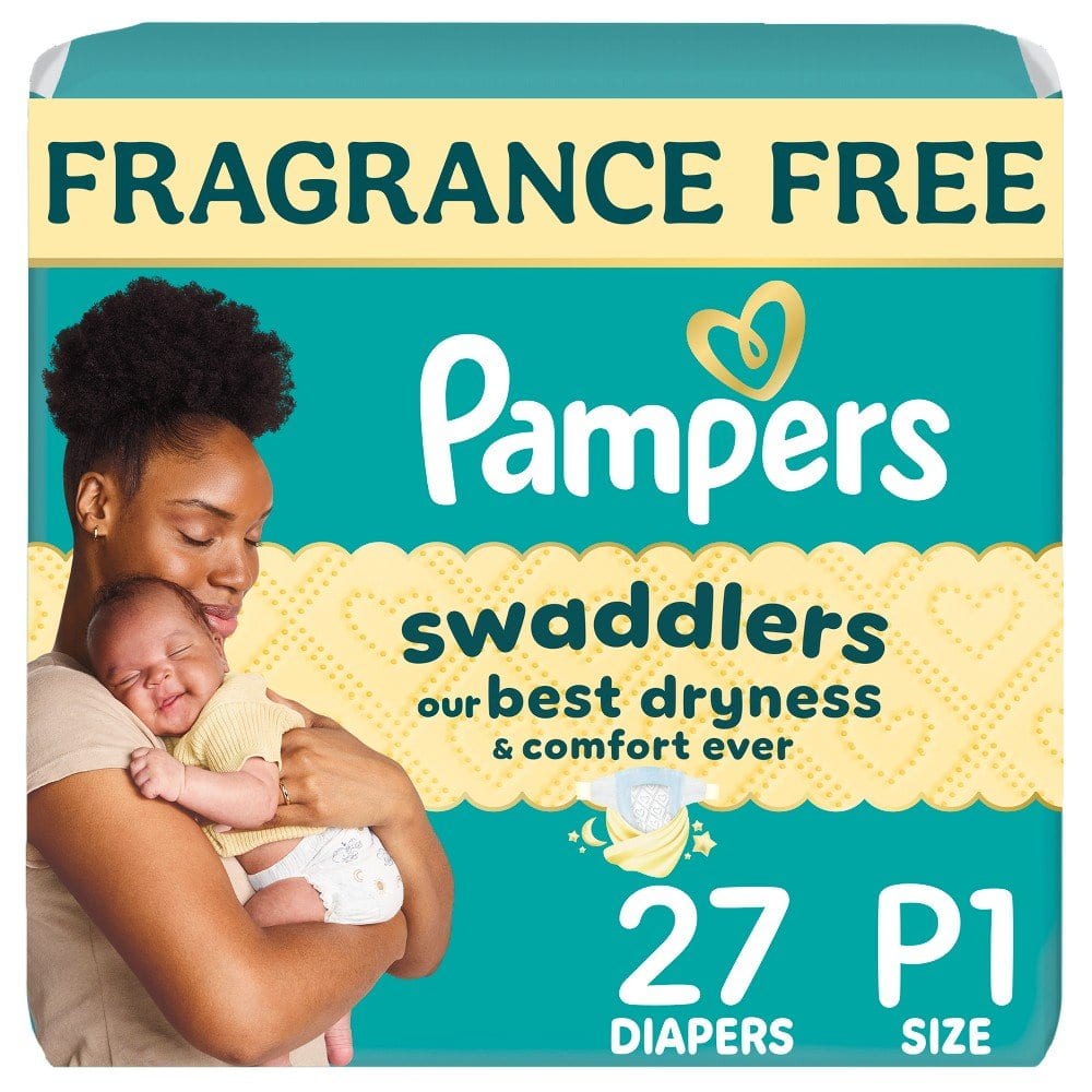 Pampers Swaddlers Preemie Diapers Size P 27 Count