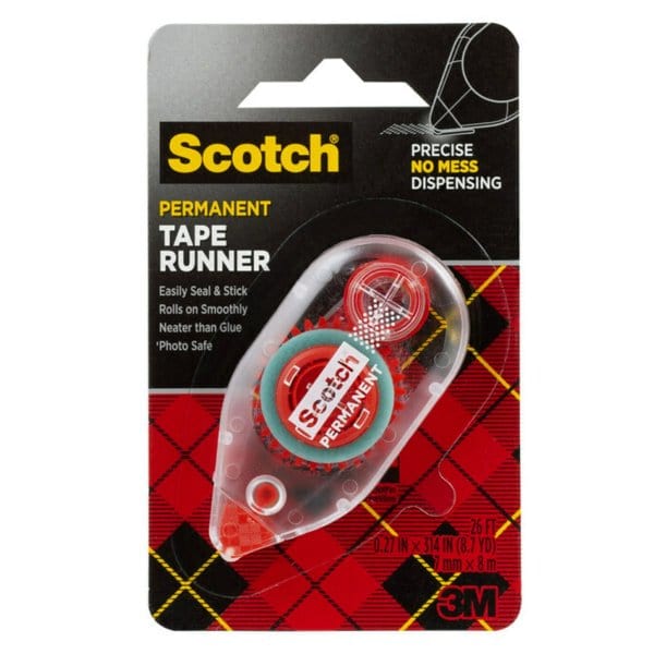 Scotch Permanent Tape Runner .27 in x 26 ft