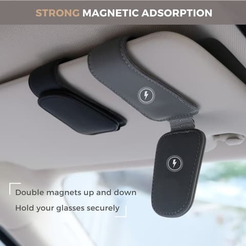 Ompellus Magnetic Sunglass Clip, Green 2-Pack