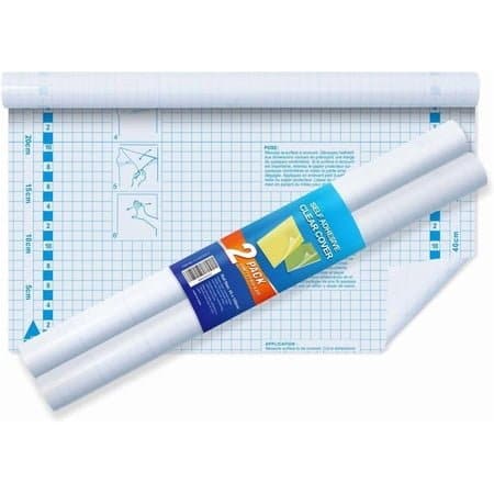 Self-Adhesive Clear Book Cover Rolls, 2 Pack