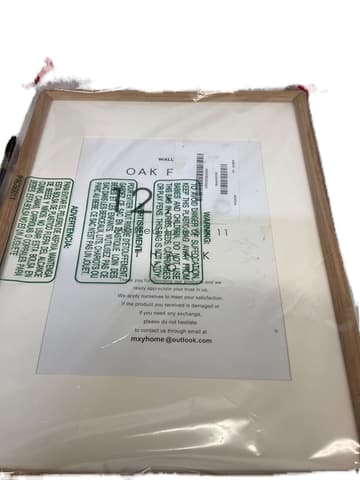 Oak Wood Picture Frame with White Mat 11x14