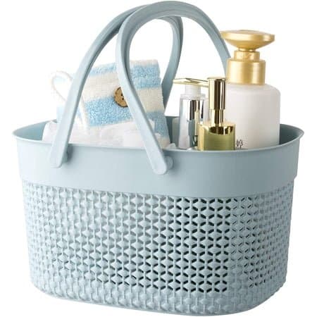 rejomiik Portable Shower Caddy Basket, Blue