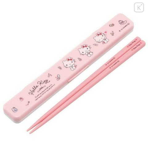Sanrio Hello Kitty Pink Chopsticks with Case