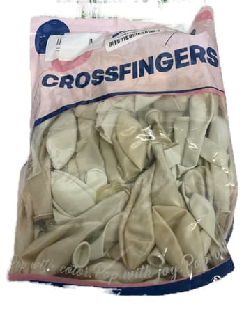CROSSFINGERS White Pearl Balloon Arch Kit 108 Pcs