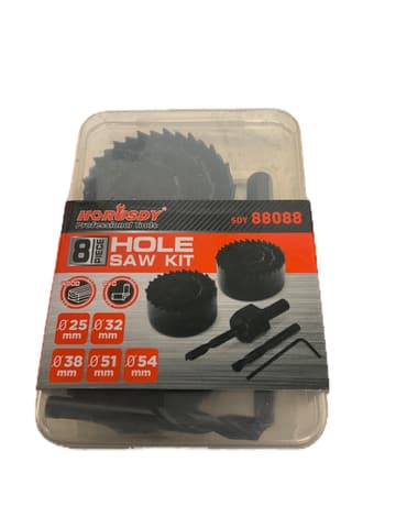 Horusdy 8-Piece Hole Saw Kit SDY 88088 25-54mm