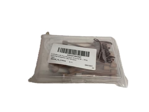 Luinabio 20pc Bamboo Crochet Marking Pins Brown