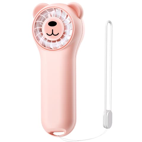 Mini Handheld Fan G6 Black, USB Rechargeable
