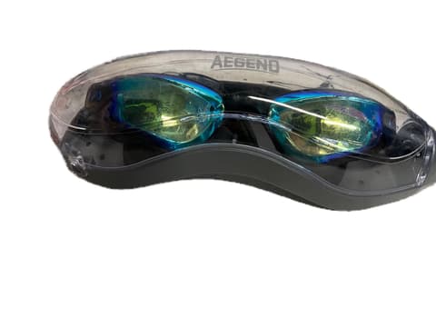 AEGEND Mirrored Swim Goggles with Hard Case