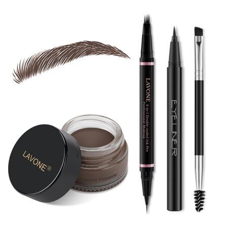 Lavone Hair Like Eyebrow Pen & Pomade Pencil Kit