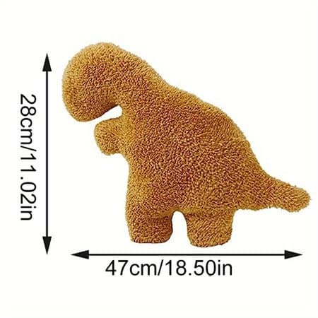Dino Chicken Nugget Plush Pillow Stegosaurus ~20in