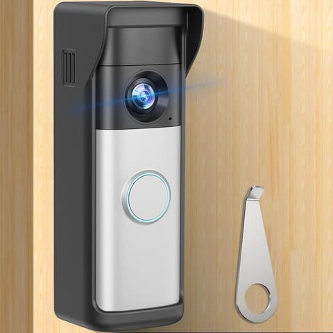 Pyfhy No-Drill Adhesive Doorbell Wall Mount