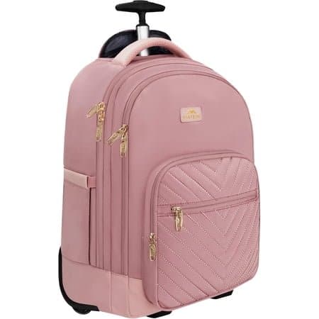 MATEIN 15.6in Corduroy Laptop Backpack, Pink