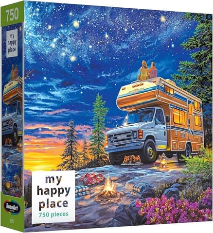 RoseArt My Happy Place Camper Night 750pc Puzzle