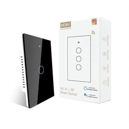 MOES WiFi Smart Touch Light Switch 3 Gang White