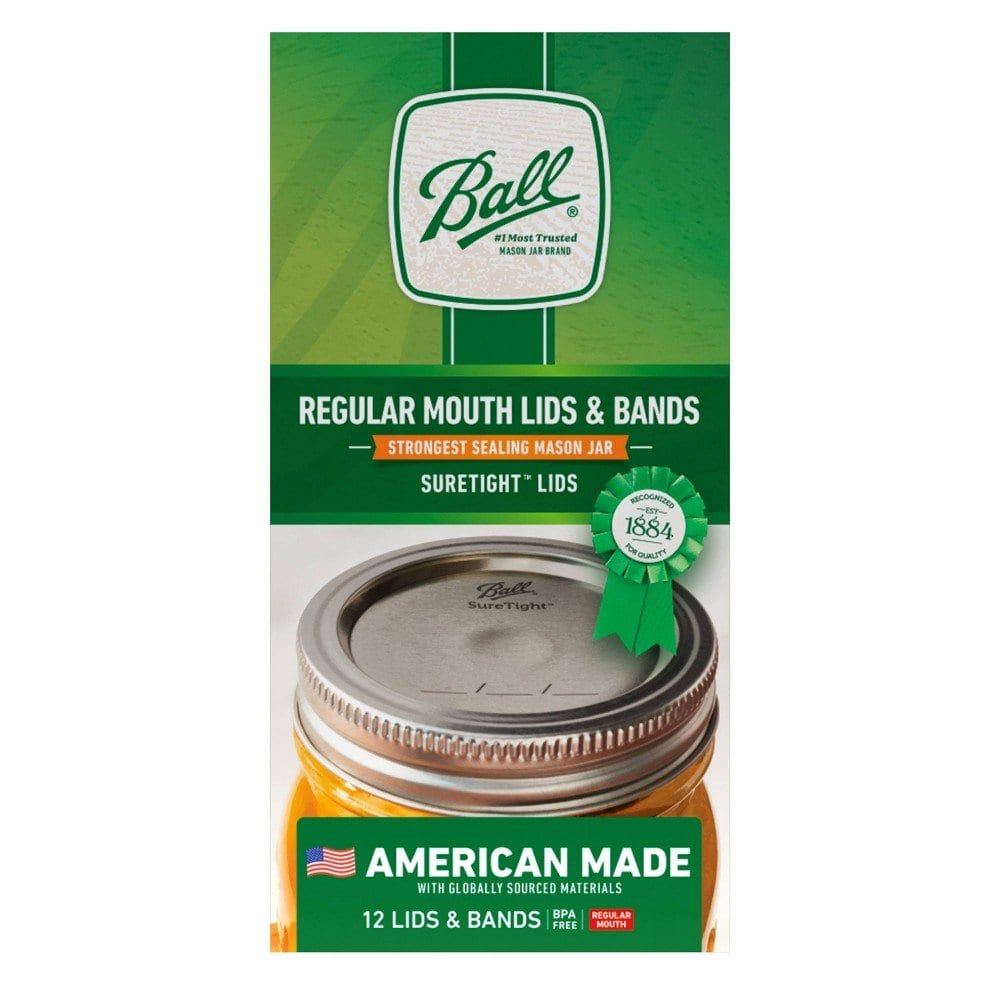Ball Regular Mouth Mason Jar Lids & Bands 12 ct